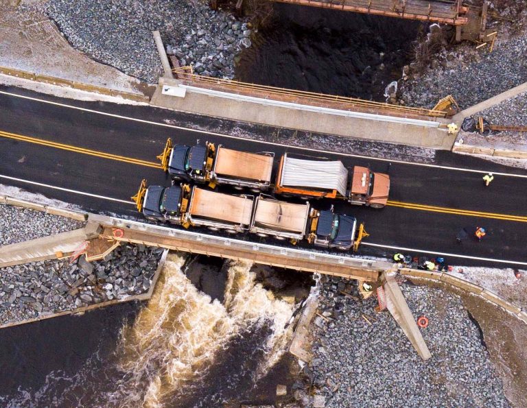 The Grist Mill Bridge in Hampden, Maine Now Open
